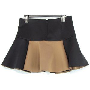 SALE! ZARA Neoprene Brown Short Mini Skirt